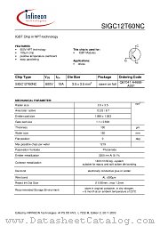 SIGC12T60NC datasheet pdf Infineon