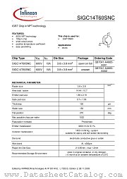 SIGC14T60SNC datasheet pdf Infineon