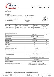 SIGC158T120R3 datasheet pdf Infineon