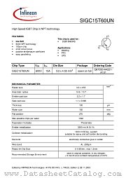 SIGC15T60UN datasheet pdf Infineon