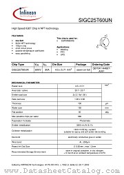 SIGC25T60UN datasheet pdf Infineon