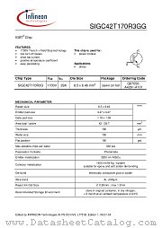 SIGC42T170R3G datasheet pdf Infineon