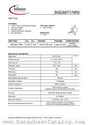 SIGC68T170R3 datasheet pdf Infineon