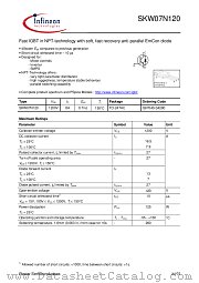 SKW07N120 datasheet pdf Infineon