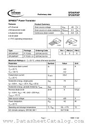 SPD08P06P datasheet pdf Infineon