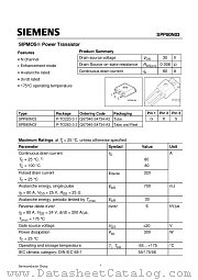 SPP80N03 datasheet pdf Infineon