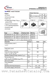 SPB80N03S2L-04 datasheet pdf Infineon