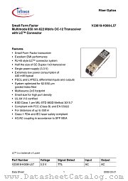622MBIT/SLC,2X5,3.3V datasheet pdf Infineon
