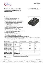 FC,1.25GBIT/S,SC,1X9,3,3V datasheet pdf Infineon