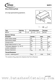 BAR74 datasheet pdf Infineon