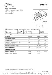 BAT15-03W datasheet pdf Infineon