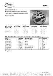 BAT15-03W datasheet pdf Infineon