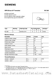 BC368 datasheet pdf Infineon