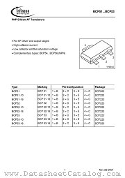 BCP52-16 datasheet pdf Infineon