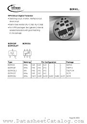 BCR103FE6327 datasheet pdf Infineon