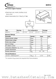 BCR512 datasheet pdf Infineon