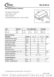 BCV26 datasheet pdf Infineon