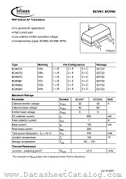 BCW68F datasheet pdf Infineon