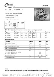 BF1005S datasheet pdf Infineon
