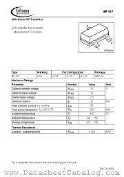 BF517 datasheet pdf Infineon