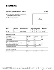 BF987 datasheet pdf Infineon