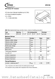 BFG193 datasheet pdf Infineon