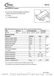 BFP181 datasheet pdf Infineon