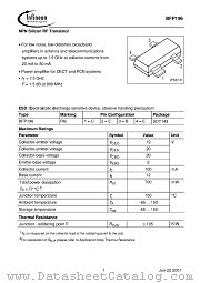 BFP196 datasheet pdf Infineon