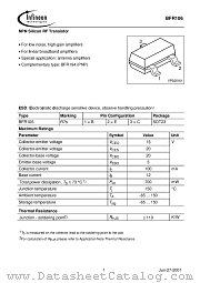 BFR106 datasheet pdf Infineon