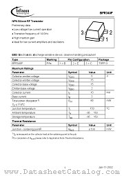 BFR340F datasheet pdf Infineon