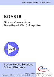 BGA616 datasheet pdf Infineon