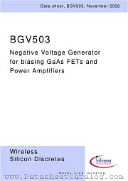 BGV503E6433 datasheet pdf Infineon