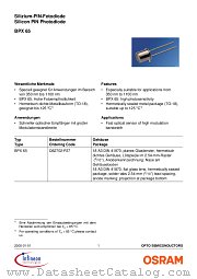 BPX65 datasheet pdf Infineon