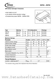 BSP50 datasheet pdf Infineon
