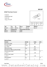 BSS297 datasheet pdf Infineon
