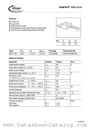 BTS115-A datasheet pdf Infineon