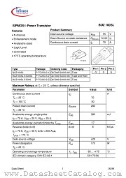 BUZ100SLE3045A datasheet pdf Infineon