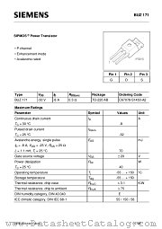BUZ171 datasheet pdf Infineon