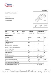 BUZ172 datasheet pdf Infineon