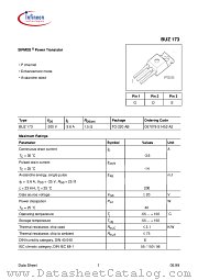 BUZ173 datasheet pdf Infineon
