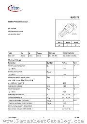 BUZ272 datasheet pdf Infineon