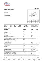 BUZ344 datasheet pdf Infineon