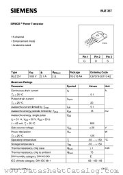 BUZ357 datasheet pdf Infineon