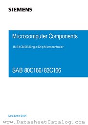 SAB80C166-MDA datasheet pdf Infineon