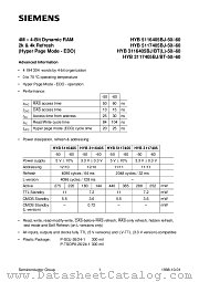 HYB5117405BJ-50 datasheet pdf Infineon