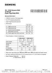 HYB3118165BSJ-50 datasheet pdf Infineon