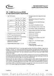 HYB39S16160CT-6 datasheet pdf Infineon