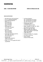 HYB514175BJ-50 datasheet pdf Infineon