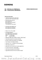 HYM321000GS-60 datasheet pdf Infineon