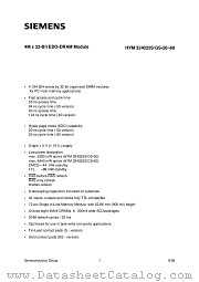 HYM324025S-60 datasheet pdf Infineon